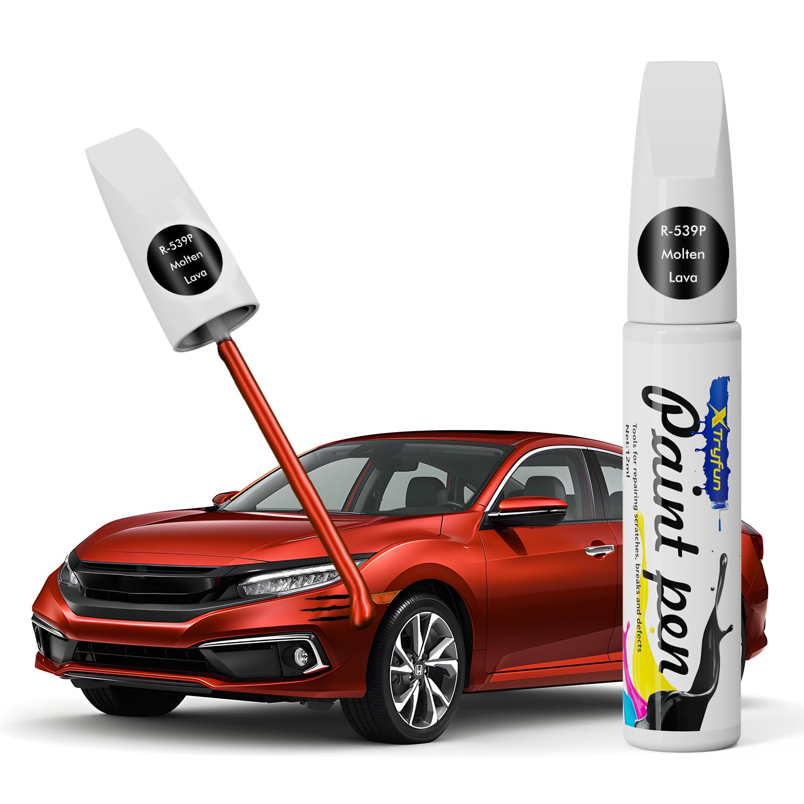 Amazon.com: XTryfun R539P Molten Lava Touch Up Paint Compatible